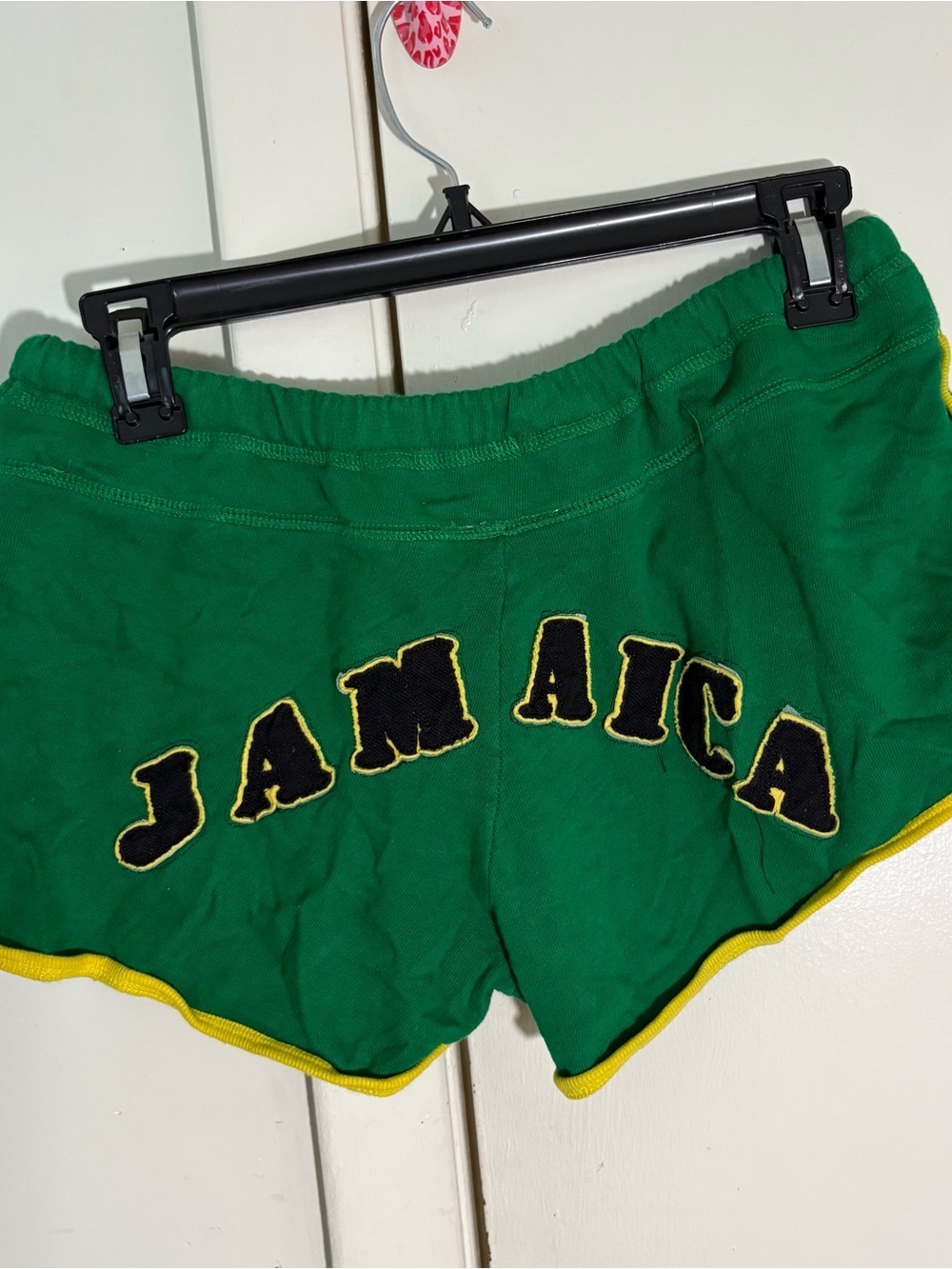 Green 'Jamaica' Women's Athletic Shorts
